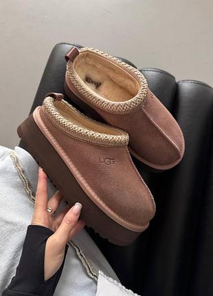 ❄️ жіночі уггі ugg tazz platform rocky oak premium