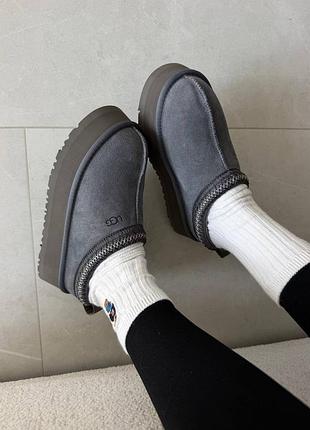 ❄️ жіночі уггі ugg tazz | obsidian grey premium 4