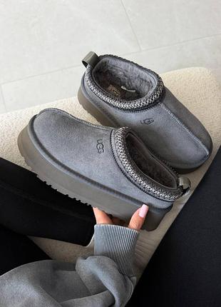 ❄️ жіночі уггі ugg tazz | obsidian grey premium