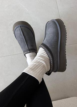 ❄️ жіночі уггі ugg tazz | obsidian grey premium 7