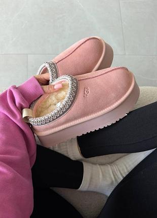❄️ женские угги ugg tazz | bay fog / pink premium