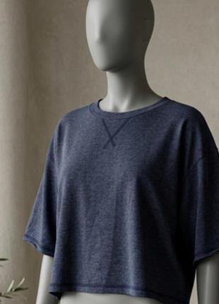 Укороченная летняя футболка женская george l-xl