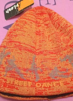Чоловіча шапка iflash помаранчева з флісовою підкладкою