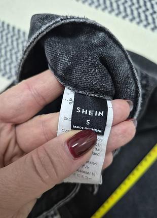 Чорні прямі джинси shein, s 4