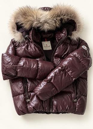 Куртка пуховик шоколадний коричневий moncler