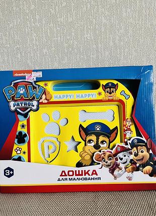 Дошка для малювання paw patrol магнітна жовта