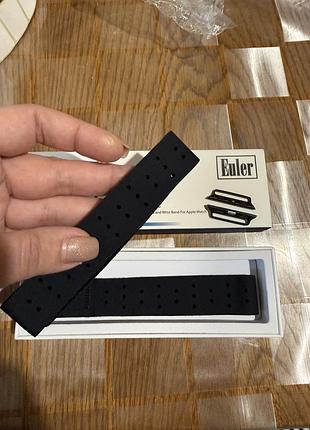 Еластичний ремінець / браслет euler для apple watch (чорний) 4