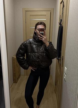 Куртка жіноча reserved коротка дута коричнева
