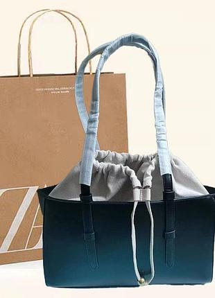 Сумка жіноча zara тоут  36×22×14 см. pu