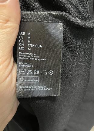 Чоловічий бомбер h&m чорний розмір m 5