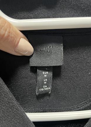 Чоловічий бомбер h&m чорний розмір m 4
