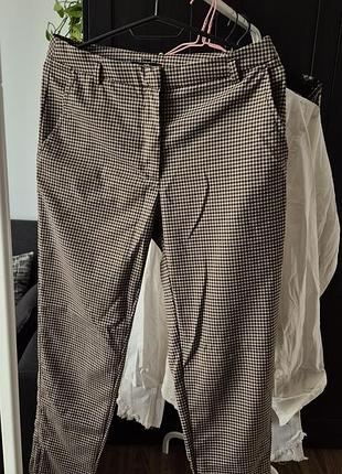 Брюки в мелкую клетку h&amp;m