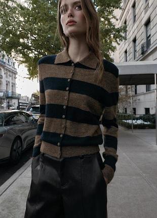 Кардиган з вовни та альпаки zara