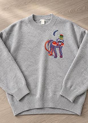 Светр меланж оверсайз крій від h&m