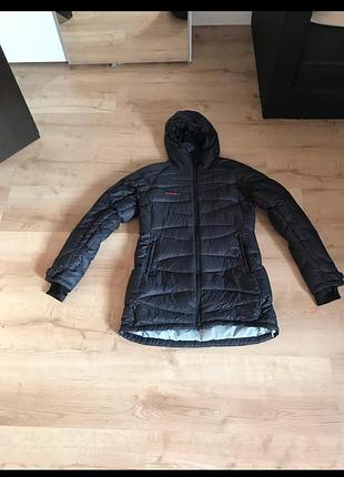 Куртка mammut пухова чорна з капюшоном
