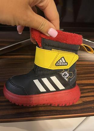 Дитячі зимові чоботи adidas winterplay mickey, розмір 22