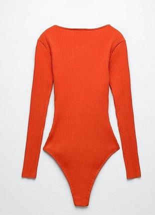 Помаранчевий  лонгслів боді  zara
🌷🌷🌷🌷🌷🌷🌷🌷 6