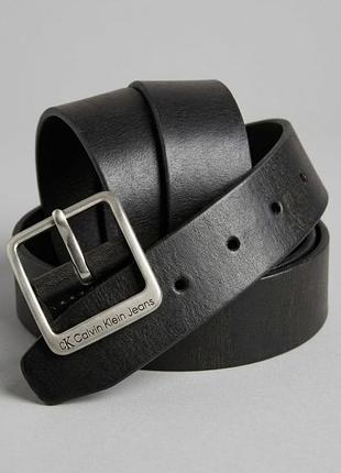 Стильный кожаный ремень calvin klein якісний шкіряний ремінь