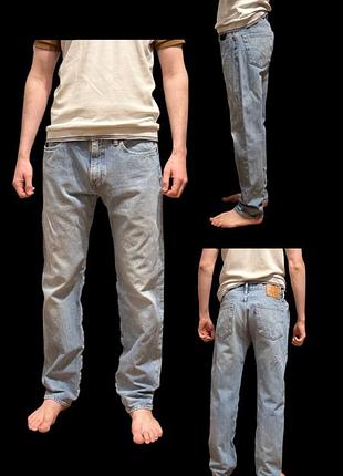 Джинси чоловічі levi's блакитні w32 l32 денім