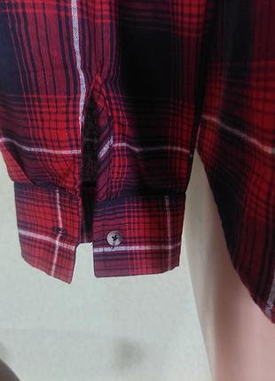 Женская рубашка в клетку primark 100% коттон 2хл 9