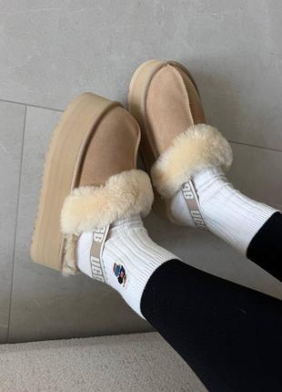❄️ женские угги ugg funkette | platform sand premium