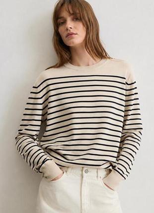 Джемпер м zara трикотажний у смужку