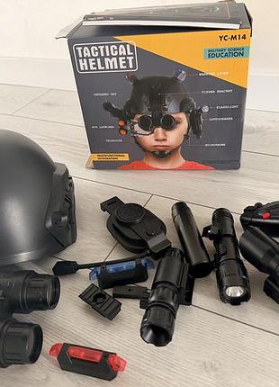 Дитячий ігровий набір tactical helmet yc-m14 чорний