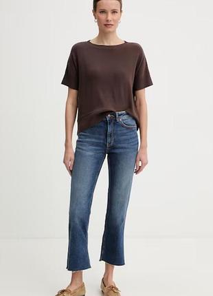 Джинси жіночі zara кюлоти сині укорочені