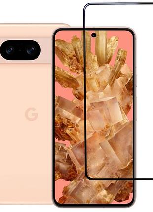 Захисне скло lux для google pixel 8 повна проклейка чорний