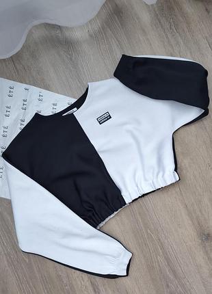 Укорочений кроп світшот adidas