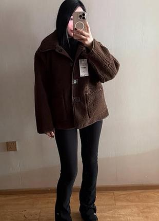 Двухсторонняя дубленка zara 2