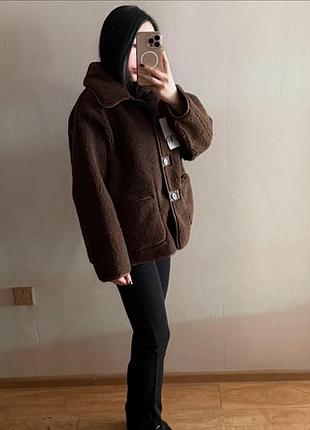 Двухсторонняя дубленка zara 3