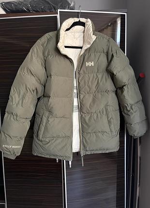 Чоловіча куртка helly hansen двостороння оливкова 3