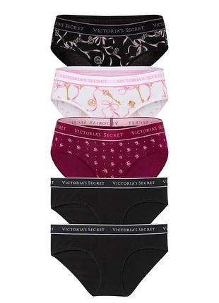 Набір жіночих трусиків victoria’s secret бавовняні 5 шт