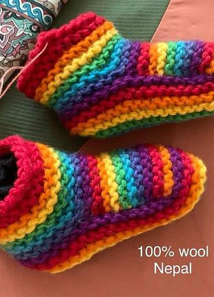 ❗️ теплющи ❗️ чуные/носочки (непал) + изнутри есть теплая подкладка - 100% wool