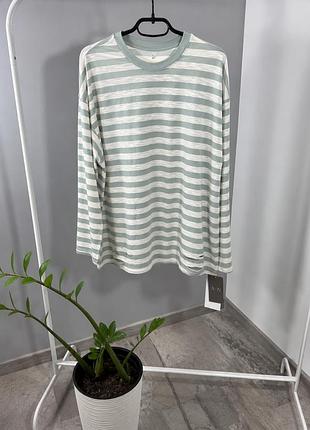 Стильний лонгслів оверсайз з рваним ефектом oversize xl-3xl