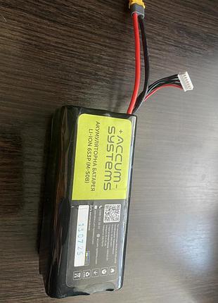 Акумулятор accum-systems 6s3p m-50b 15000 mah літій-іонний