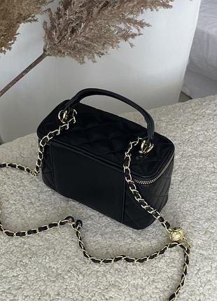 Сумка classic black lambskin 3