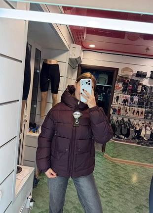 Куртка женская зимняя бордового цвета s