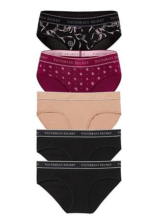 Набір жіночих трусиків victoria's secret бавовняні 5 шт розмір м