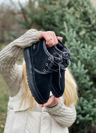 Черевики ugg black замш 7