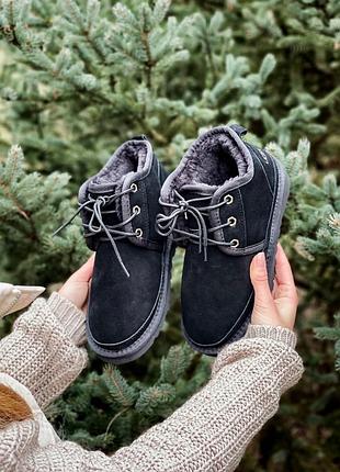 Черевики ugg black замш 2