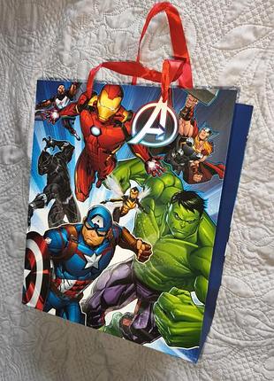Пакет подарунковий sinsay супергерої marvel паперовий великий