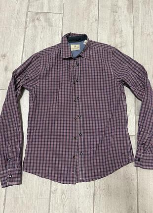 Сорочка scotch & soda у клітинку з довгими рукавами xs-s