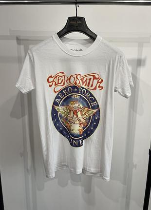Офіційна мерч футболка aerosmith aero force one | s (100% бавовна)