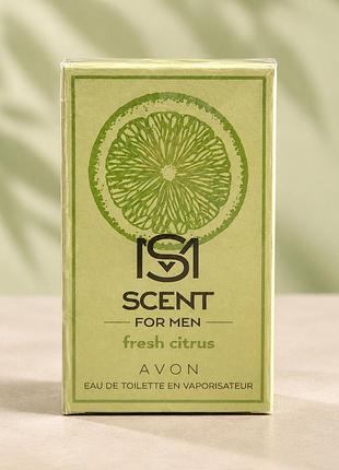 Туалетна вода avon scent for men fresh citrus для чоловіків