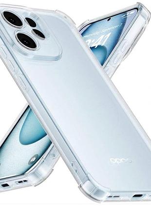 Чохол fiji proof для oppo reno15 pro (cph2813) прозорий бампер з посиленими бортами transparent