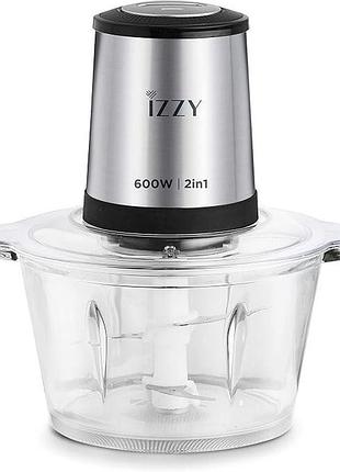 Электрический мультиизмельчитель izzy iz 6904 2-в-1 (мощность 600 вт) объемом 1,8 л