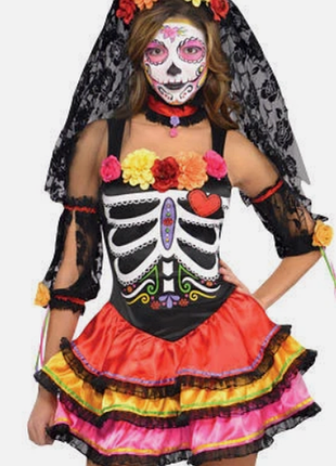 Костюм ко дню мертвых halloween amscan s Паркс 8/10 р. 42-44