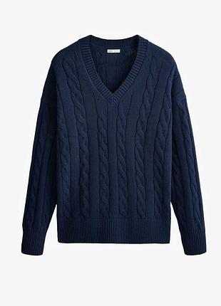 Новий светр oversize з косами oysho 100% бавовна 💙